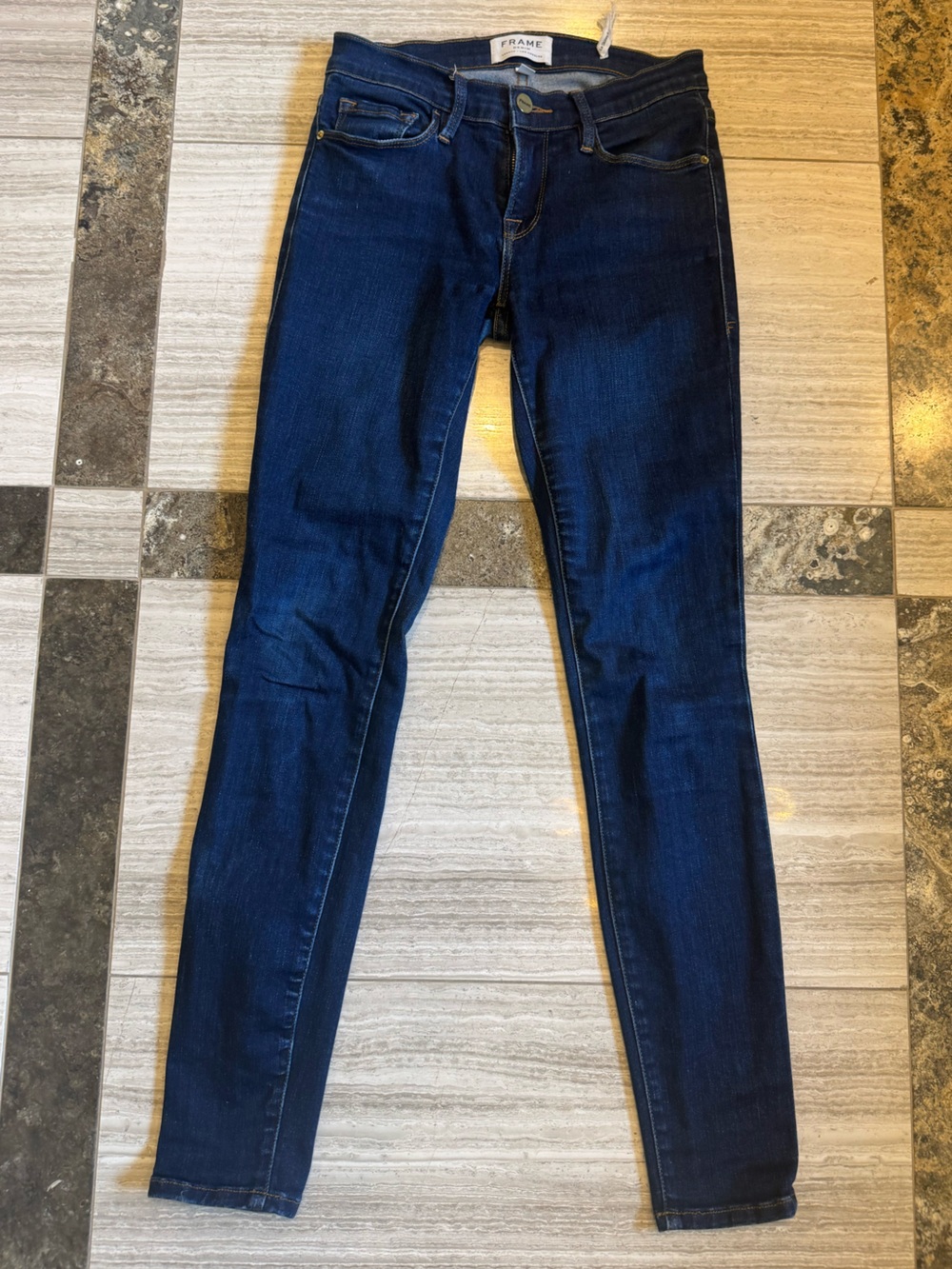 Frame Denim Women's Deep Blue Skinny Jeans
